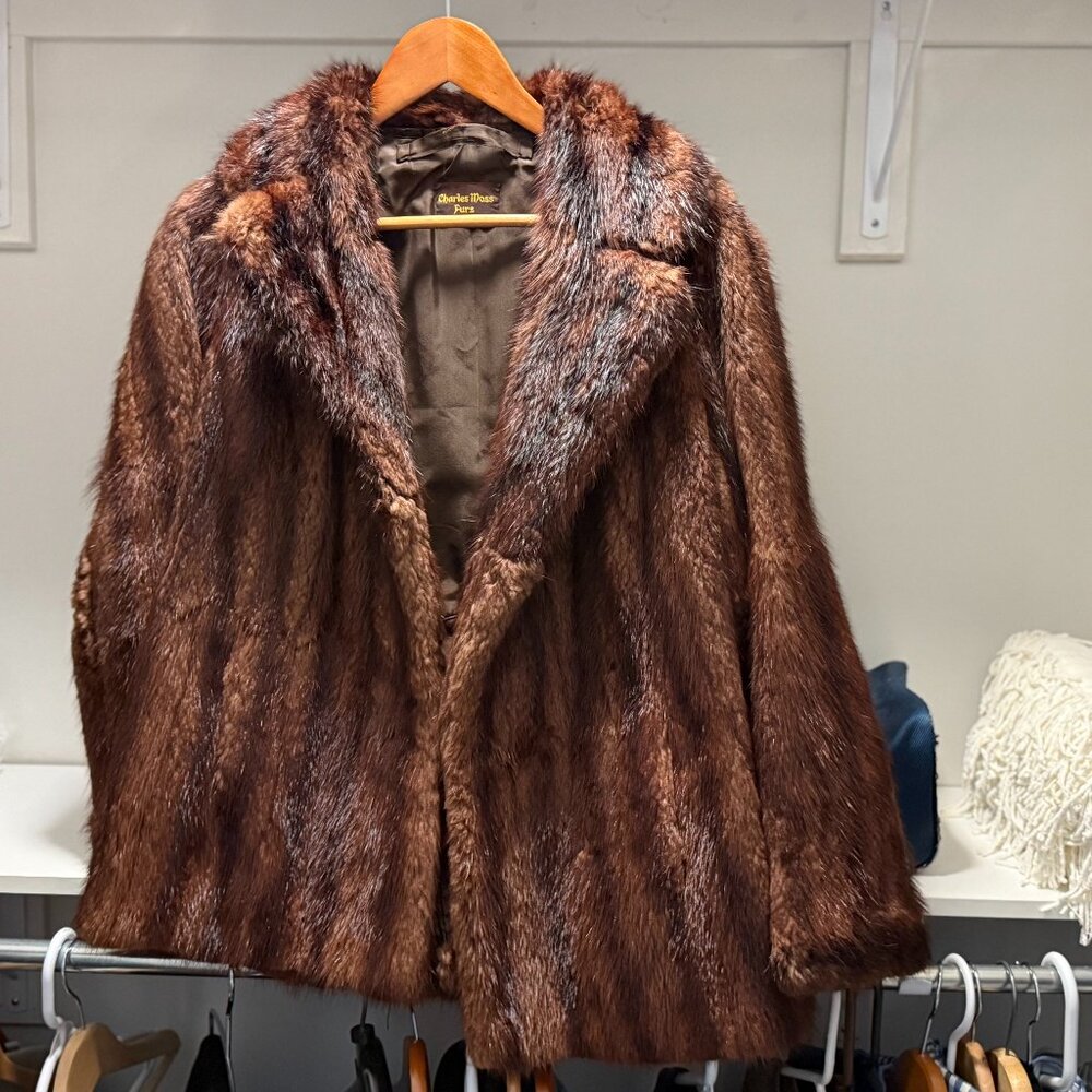 VINTAGE REAL FUR JACKET
